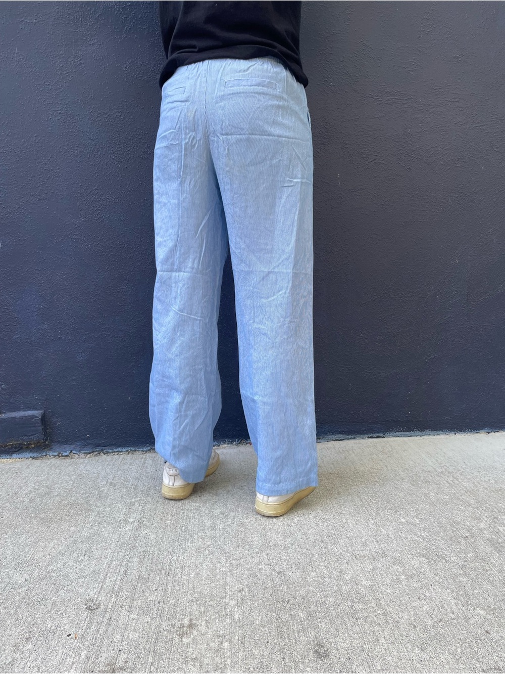 Blue and white Cotton On striped linen pants size US 4 - Picture 3 of 7
